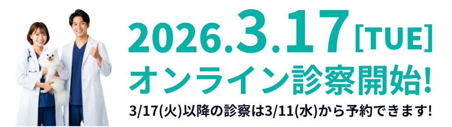 2026年3月17日オンライン診察開始